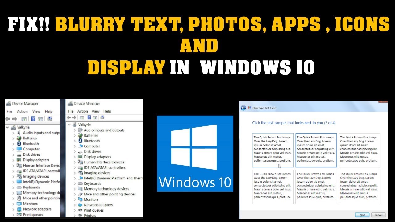 change default text windows 10